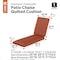 Classic Accessories FadeSafe 80x26x3" Rectangle Patio Quilted Chaise Lounge Cushion, Spice 62-029-QSPICE-EC - alternate 4